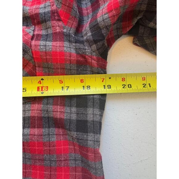 Pendleton Shirt Womens Petite Medium Red Plaid Flannel Button Camping Outdoor - Picture 9 of 13